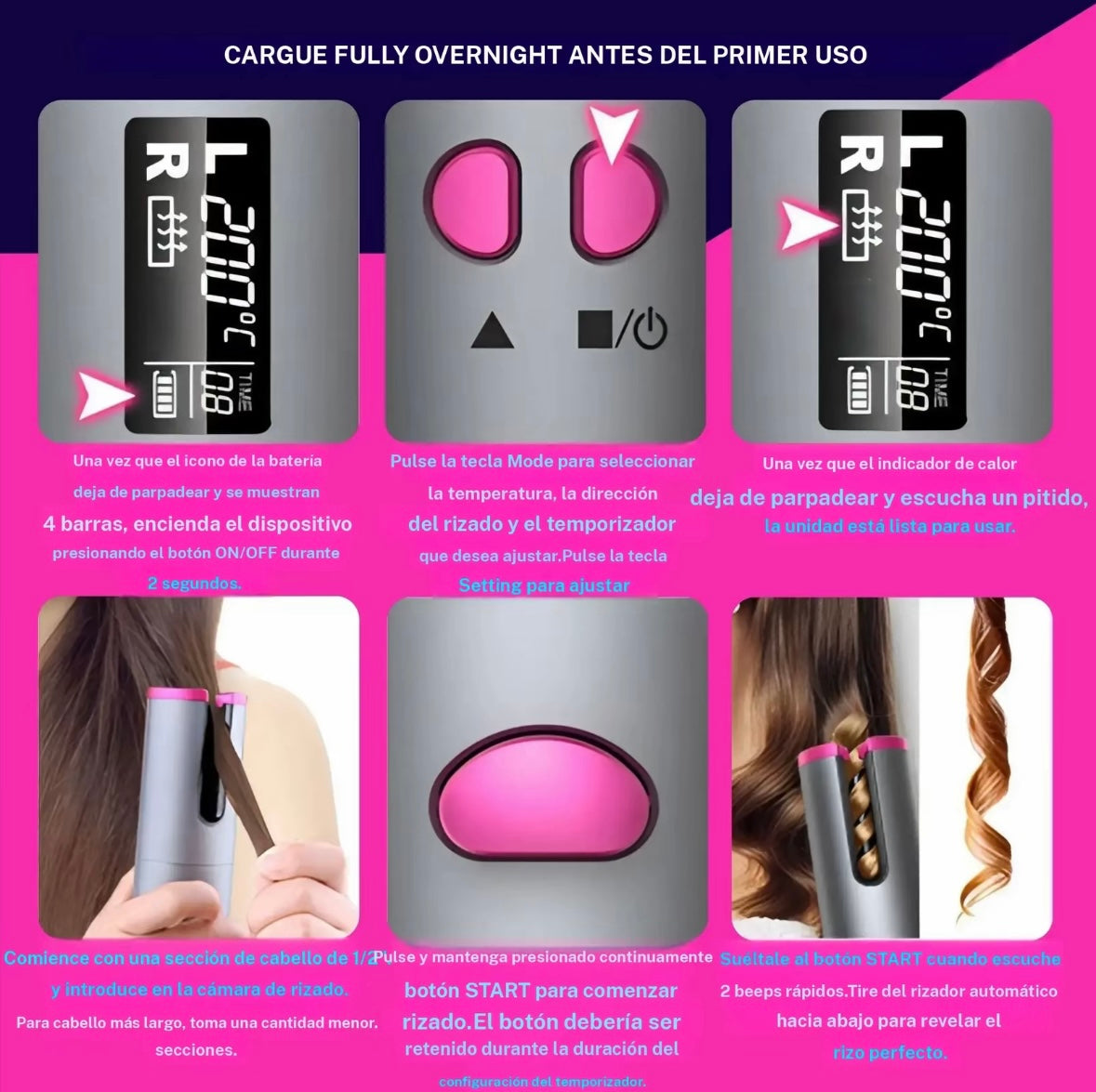 Rizador de cabello automático