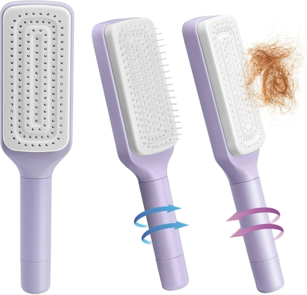 Cepillo de pelo autolimpiante